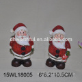 Wholesale ceramic santa claus candy plate for christmas decoration